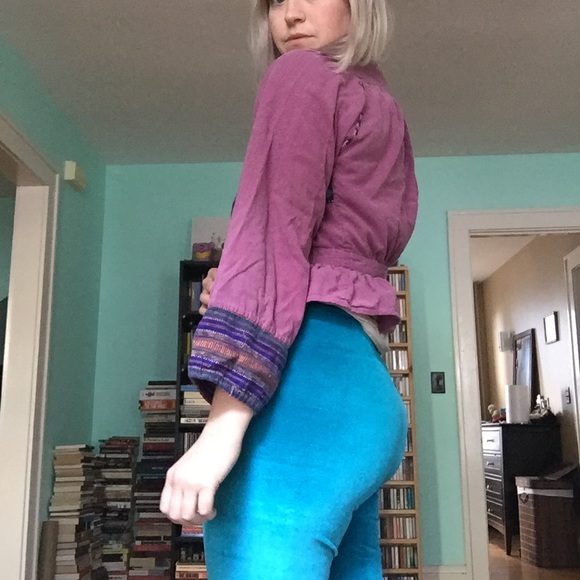 Vintage Boho Purple shrug/shawl jacket - Picture 4 of 5